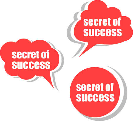 secret of success. Set of stickers, labels, tags vectorのイラスト素材
