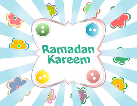 Arabic Islamic calligraphy of text Ramadan Kareemの写真素材