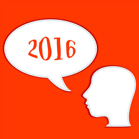 man head icons of people with speech bubbles. communication conceptの写真素材