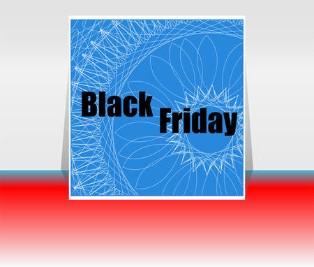 Black Friday sale inscription design template. Black Friday banner. Vector illustrationのイラスト素材