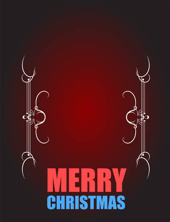 Vector Vintage Christmas Card. Grunge effectsのイラスト素材