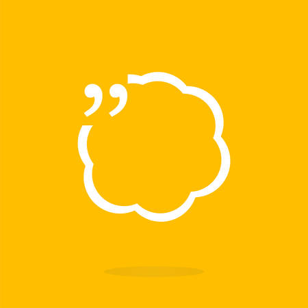 Vector Quotation Mark Speech Bubble. vector quote sign iconのイラスト素材