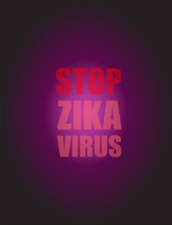 Zika Virus as a Danger Concept Art vector illustrationのイラスト素材