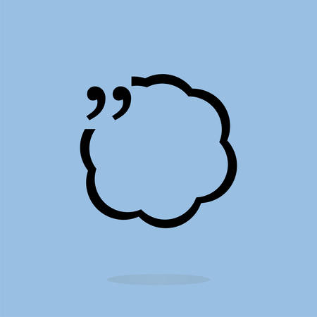 Vector Quotation Mark Speech Bubble. vector quote sign iconのイラスト素材