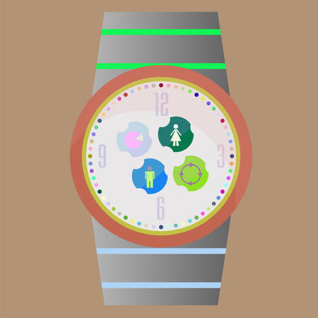 Flat icons set for Web and Mobile Applications vector illustrationのイラスト素材