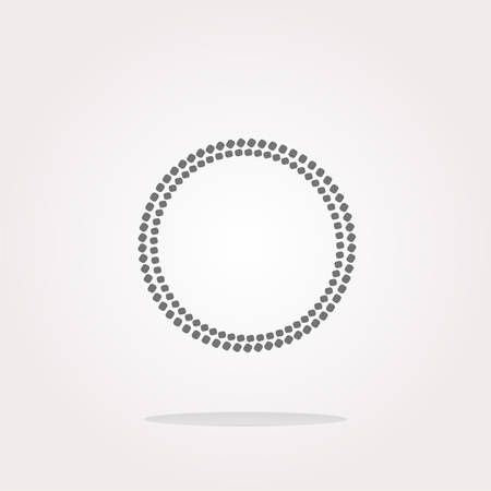 vector glossy web buttons with abstract circles.のイラスト素材
