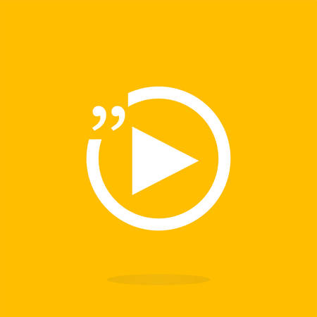 Quotation Mark Speech Bubble.のイラスト素材