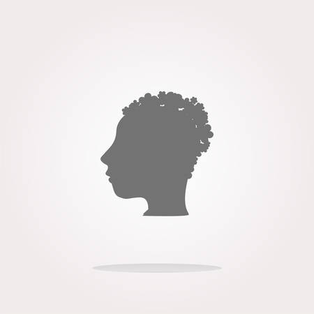 vector idea people head circle glossy wen icon. Web Icon Art. Graphic Icon Drawingのイラスト素材