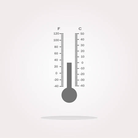 vector Thermometer web icon buttonのイラスト素材