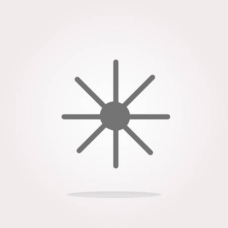 vector Sun icon on round button collection original illustrationのイラスト素材