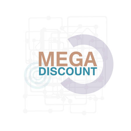 Mega Discount. Discount sticker. Offer sticker. Discount label. Special discount label. Sale sign. Discount element template. Special offer sticker. Promo sticker. Discount icon. Discount bannerのイラスト素材