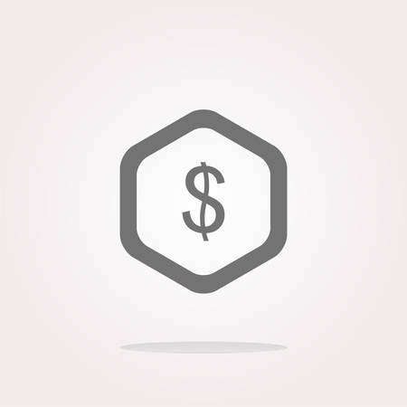 web icon cloud with dollars money sign . Vector illustrationのイラスト素材