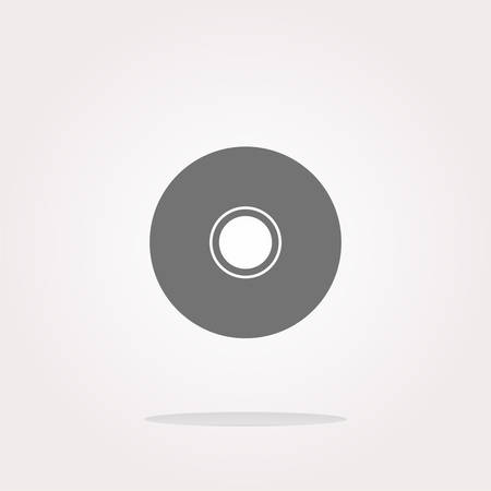 CD or DVD sign icon. Compact disc symbol. Modern UI website button . Vector illustrationのイラスト素材