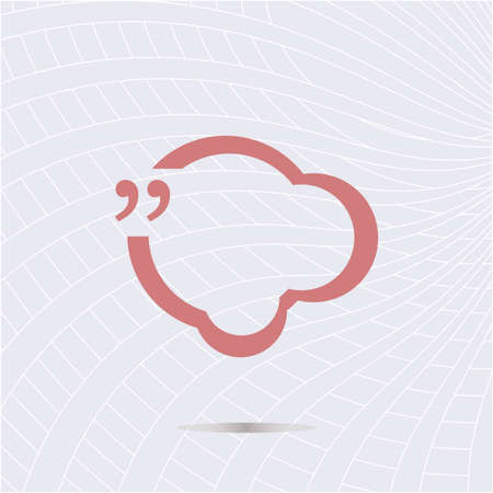 Quotation Mark Speech Bubble. Quote sign iconの写真素材