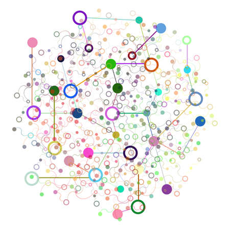 Social Network Graphic Concept. Geometric set polygonal structure with wire mesh, modern chaotic...