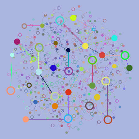 Social Network Graphic Concept. Geometric set polygonal structure with wire mesh, modern chaotic...
