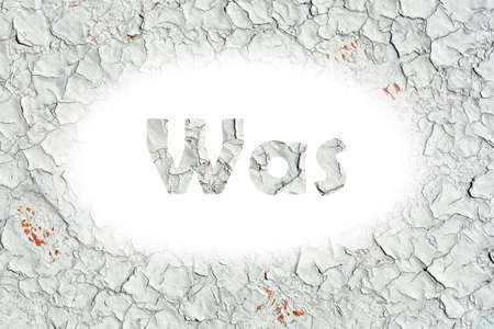 was word print on the old wooden plateの写真素材