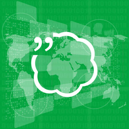 Quotation Mark Speech Bubble. Quote sign icon. Abstract background.の写真素材