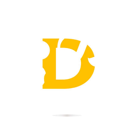 Letter D logo icon design template elementsの写真素材
