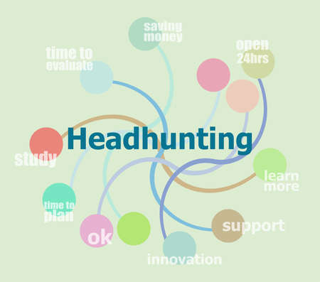 Headhunting. Business data visualization. Process chartの写真素材