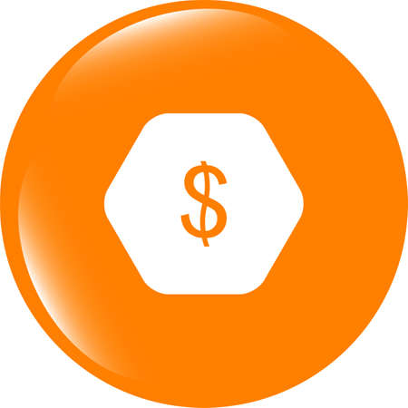 web icon cloud with dollars money signの写真素材