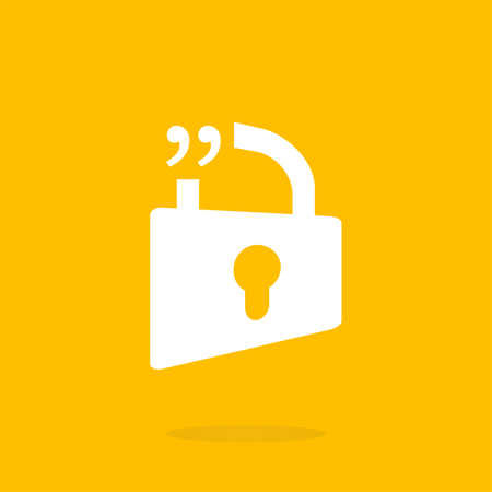 Quotation Mark Speech Bubble. Quote sign icon. Abstract background.の写真素材