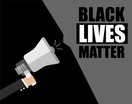 Black Lives Matter, I Can't Breathe. Protest Banner about Human Right of Black People in US. Black Lives Matter. America.の写真素材