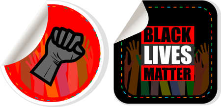 Black Lives Matter, I Can't Breathe. Protest Banner about Human Right of Black People in US. Black Lives Matter. America.の写真素材