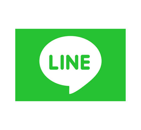 LINE logo. Line is a most famous communication messenger app. LINE is a new communication app make...