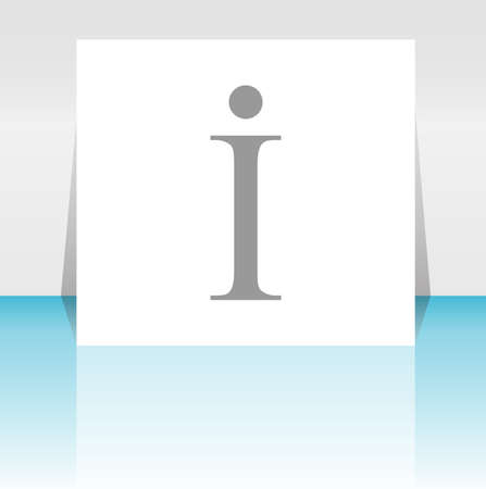 Info logo icon design template elements. Information speech bubble sign icon . Letter I web button sybmol designの写真素材