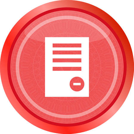 Text file sign icon. Delete File document symbol.の写真素材