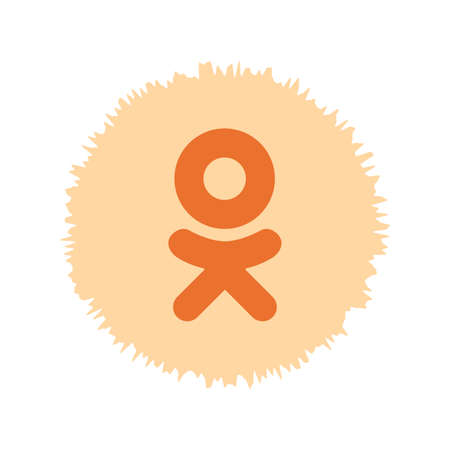 Odnoklassniki OK.ru logo. Odnoklassniki applications app . Kharkiv, Ukraine - October, 2020のeditorial素材