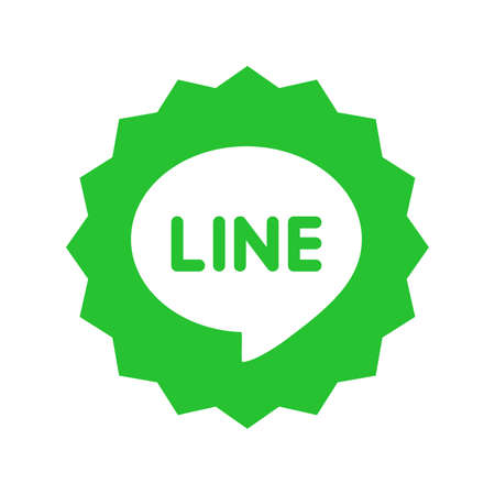 LINE logo. Line is a most famous communication messenger app. LINE is a new communication app make free voice calls and send free messages . Kharkiv, Ukraine - October, 2020のeditorial素材