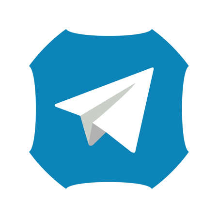 Telegram application icon. Telegram is an online social media network. Social media app . Kharkiv, Ukraine - October, 2020のeditorial素材