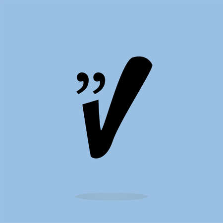 Quotation Mark Speech Bubble. Quote sign icon. Abstract background.