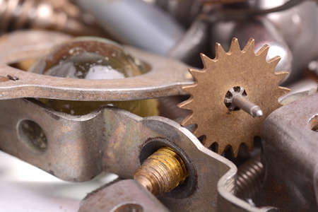old vintage metal detail close up