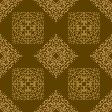 Seamless abstract pattern. Hand drawn vector background. Trendy seamless mandala, fabric texture,...