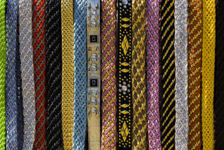 Large choice of woman belts.