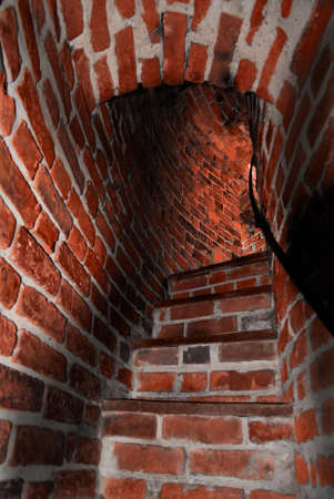 Tower interior with stepsの写真素材