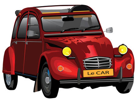 French famous historical Carのイラスト素材