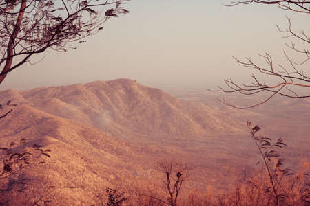 The Red Tone Mountainの写真素材