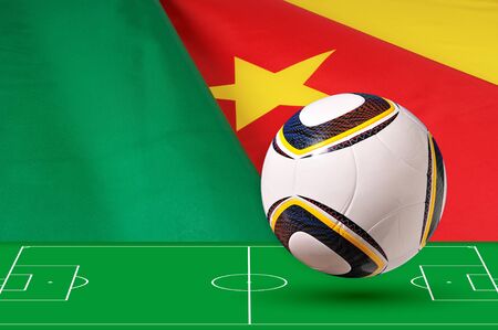 Photo of the flag of Cameroonの写真素材