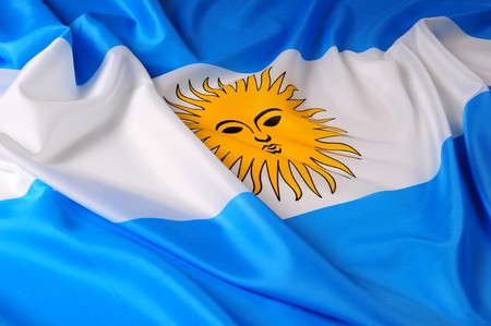 Flag of Argentinaの写真素材