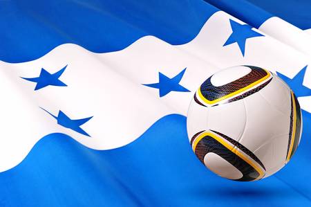 Phot of the flag of Hondurasの写真素材