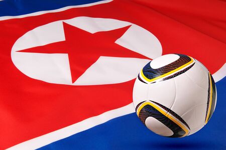 Photo of the flag of North Korea の写真素材