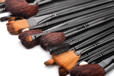 Close up of professional make up brushes