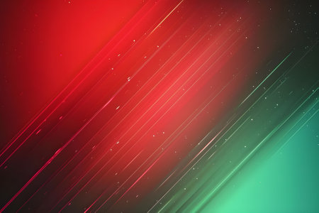 Green mixed with red gradient, bright color, background, illustration,Generative AIの素材