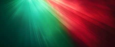 Green mixed with red gradient, bright color, background, illustration,Generative AIの素材