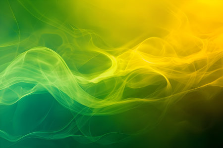 Yellow-green gradient, bright color, background, illustration, Generative AIの素材