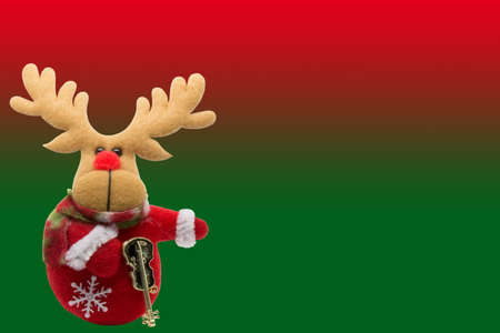 reindeer on background for Chrismas and new year themeの写真素材